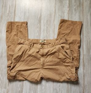 Wrangler Mens cargo Pants brown Regular Straight Pockets Casual Size 42x30